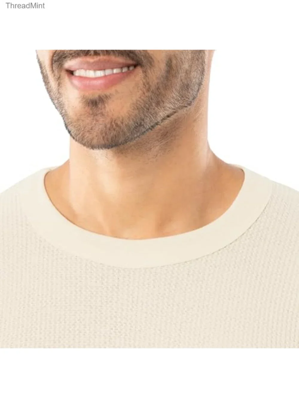 Heavyweight Cotton Waffle Thermal Crew Long Sleeve Undershirt